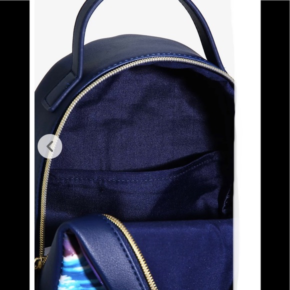 LOUNGEFLY DISNEY THE LITTLE MERMAID Ariel Silhouette MINI BACKPACK & TECH WALLET - Picture 5 of 10